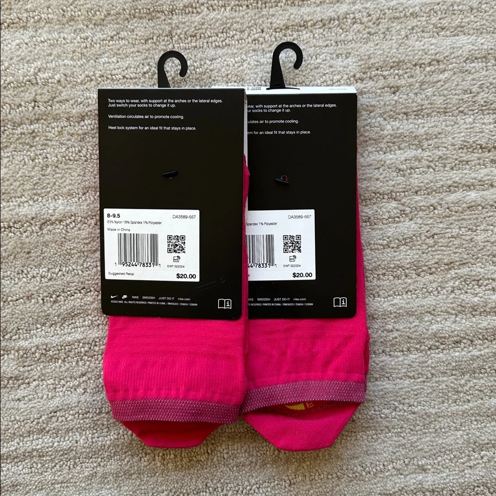 NWT 2 Pairs of Nike Spark Lightweight No-Show Running Socks Women 9.5-11 M 8-9.5
